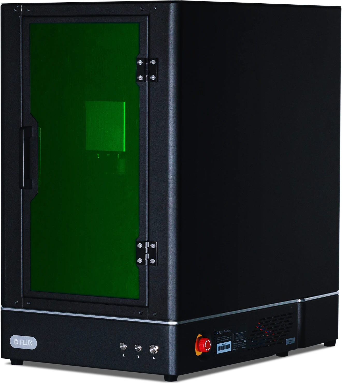 PromarkDesktop Safe+ laser marker on a bench.